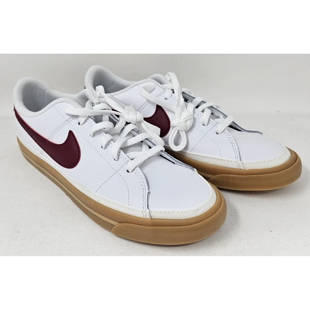 Nike Court Legacy White /Team Red/Gum Shoes DA5380-132 Size 6.5Y EUC! No Box
